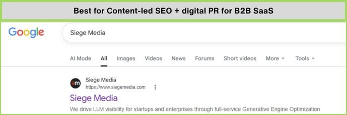 Siege media - Content-led SEO + digital PR for B2B SaaS